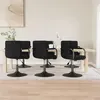 Image de Lot de 6 chaise de bar vidaxl H. 71 cm non pliable interieur en plastique noir