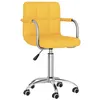 Image de Chaise vidaxl H. 74.5 cm empilable non pliable interieur en plastique jaune