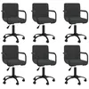 Image de Lot de 6 chaise vidaxl interieur non pliable en plastique H. 76 cm noir