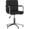 Image de Chaise vidaxl en plastique non pliable H. 74.5 cm interieur noir