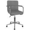 Image de Chaise vidaxl H. 74.5 cm non pliable interieur en plastique gris