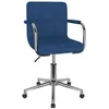 Image de Chaise Vidaxl H. 74.5 cm interieur bleu en plastique