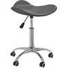 Image de Chaise vidaxl interieur non pliable en plastique H. 46 cm gris