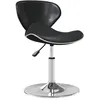 Image de Chaise de bureau vidaxl en plastique non pliable H. 61 cm interieur noir