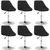 Image de Chaises à manger lot de 6 noir similicuir