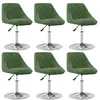 Image de Lot de 6 chaise vidaxl H. 62.5 cm non pliable interieur en plastique vert