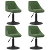 Image de Lot de 4 chaise Vidaxl en plastique H. 62.5 cm vert interieur