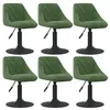 Image de Lot de 6 chaise vidaxl en plastique non pliable interieur H. 62.5 cm vert