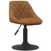 Image de Chaise de bar vidaxl interieur non pliable H. 62.5 cm en plastique marron