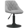 Image de Chaise de bar vidaxl H. 62.5 cm non pliable interieur en plastique gris
