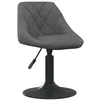 Image de Chaise de bar vidaxl velours 62.5 cm gris