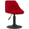 Image de Chaise de bar vidaxl en plastique non pliable interieur H. 62.5 cm rouge