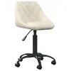 Image de Chaise de bureau Crème Velours