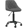 Image de vidaXL Chaise de bureau Gris foncé Velours3088847