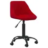 Image de Chaise de bureau Rouge bordeaux Velours