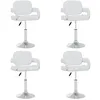 Image de Lot de 4 chaise vidaxl en plastique non pliable H. 73 cm interieur blanc