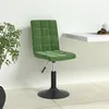 Image de Chaises pivotantes à manger lot de 6 vert foncé velours