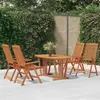 Image de vidaXL Chaises de jardin pliables 4 pcs Bois d'eucalyptus massif 3087344