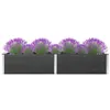 Image de Lit surélevé de jardin 200x100x54 cm WPC Gris
