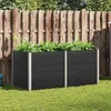 Image de vidaXL Lit surélevé de jardin 200 x 100 x 91 cm WPC Gris