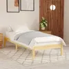 Image de Cadre de lit sans matelas bois massif