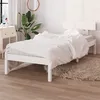 Image de vidaXL Bedframe massief grenenhout wit 100x200 cm810138