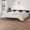 Image de Cadre de lit sans matelas noir bois massif