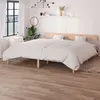 Image de Cadre de lit sans matelas bois massif 200x200 cm