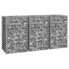 Image de Lits surélevés en gabion 3 pcs 30x30x50 cm Fer