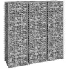 Image de vidaXL Schanskorf plantenbakken 3 st verhoogd 30x30x100 cm ijzer151249