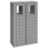 Image de vidaXL 2x Poteaux à Panier de Gabion Poteaux à Jardinière de Gabion de Patio Jardin Terrasse Extérieur Projets de Jardinage 151263