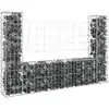 Image de Vidaxl Clôture Gabion avec 2 Poteaux, Fer, 140X20X100 Cm
