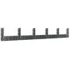 Image de vidaXL Schanskorf U-vormig met 6 palen 620x20x100 cm ijzer151279