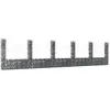 Image de Panier de gabion en forme de U avec 6 poteaux Fer 620x20x150 cm