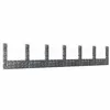 Image de Panier de gabion en forme de U avec 7 poteaux Fer 740x20x150 cm