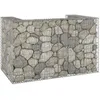 Image de Vidaxl Habillage Gabion pour Poubelles, Acier, 180x100x110 cm