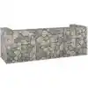 Image de Vidaxl Habillage Gabion pour Poubelles, Acier, 325x100x110 cm