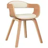 Image de Chaise vidaxl H. 70 cm non pliable en bois interieur beige