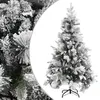 Image de vidaXL Kerstboom met dennenappels en sneeuw 195 cm PVC en PE340531