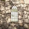 Image de vidaXL Miroir de jardin, Sable 70x30 cm Fer pour utilisation extérieure