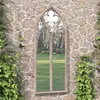 Image de vidaXL Miroir de jardin, Sable, 100x45cm Fer pour utilisation extérieure