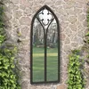 Image de vidaXL Tuinspiegel 70x30 cm ijzer zwart318352