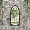 Image de vidaXL Tuinspiegel 100x45 cm ijzer zwart318362