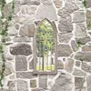 Image de vidaXL Miroir de jardin, Sable, 70x30 cm Fer pour utilisation extérieure