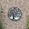 Image de Vidaxl Lustre de Jardin, Noir, 40x2,5 cm, Cadre Rond en Fer