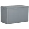Image de Boîte de rangement de jardin 180 L Gris PP Rotin