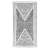 Image de vidaXL Vloerkleed 120x180 cm katoen zwart en grijs340090