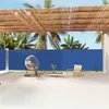 Image de vidaXL Windscherm uittrekbaar 180x1200 cm blauw318076