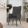 Image de vidaXL Fauteuil canvas noir