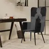 Image de vidaXL Fauteuil echt leer noir en grijs